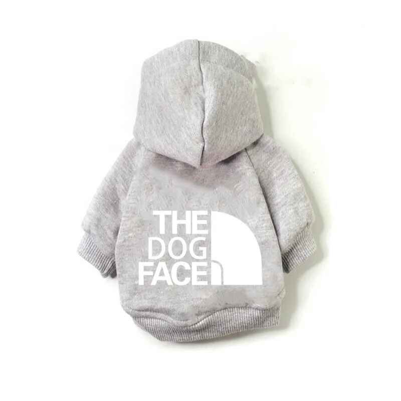 Sweats À Capuche The Dog Face Pour Petits Et Grands Chiens,Manteau Coupe-Vent Chaud,Sweat-Shirt,Veste Bouledogue Français,Fournitures De Vêtements - Type Gray-3xl 7-8kg