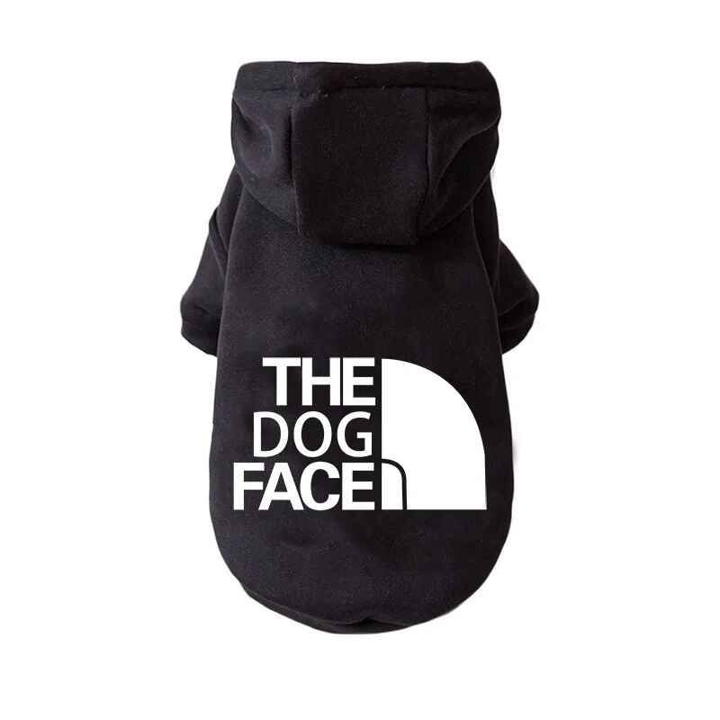 Sweats À Capuche The Dog Face Pour Petits Et Grands Chiens,Manteau Coupe-Vent Chaud,Sweat-Shirt,Veste Bouledogue Français,Fournitures De Vêtements - Type Black-3xl 7-8kg