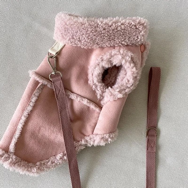 Vêtements De Luxe Doux Pour Animaux De Compagnie,Robes Moyennes,Manteau Mignon,Accessoires Pour Petits Chiens,Chihuahua,Designer,Hiver - Type Pink-S