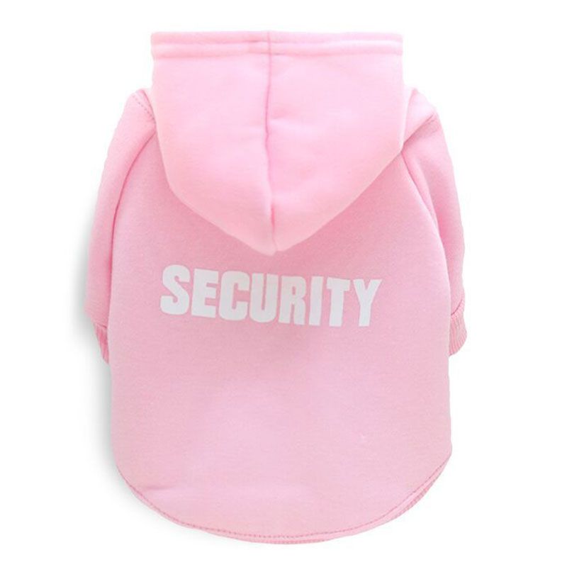 Sweats À Capuche Perforés Classiques Pour Animaux De Compagnie,Vêtements De Sécurité Pour Petits Chiens,Manteau D'automne,Veste Pour Chiots,Vêtements Pour Chihuahua Sarl - Type Pink-Xl