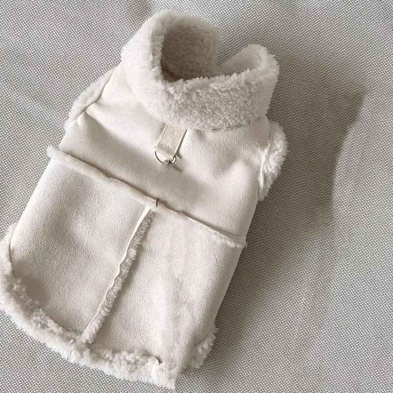 Gilets Monochromes Classiques Pour Chiens,Vêtements Chauds Pour Animaux De Compagnie,Vestes Pour Petits Et Moyens Chiens,Vêtements Pour Chiots,Yorkshire,Terrier,Sourire,Hiver - Type White-Xs
