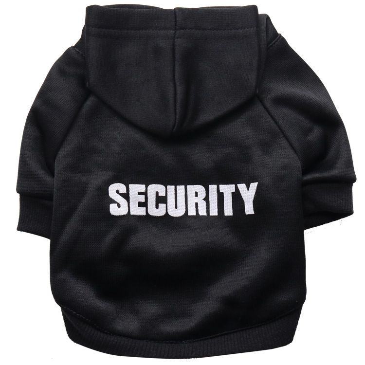 Sweats À Capuche Perforés Classiques Pour Animaux De Compagnie,Vêtements De Sécurité Pour Petits Chiens,Manteau D'automne,Veste Pour Chiots,Vêtements Pour Chihuahua Sarl - Type Black-S