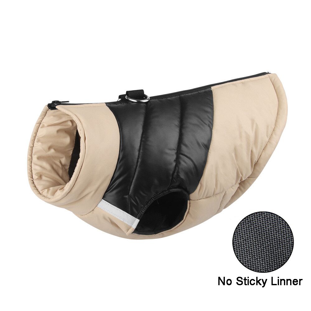 Veste Rembourrée Imperméable Pour Animaux De Compagnie,Manteau De Bouledogue Français Chihuahua,Vêtements Chauds Pour Chiens,Petits Chiens,Moyens Et Grands,Hiver - Type 695 Khaki-M