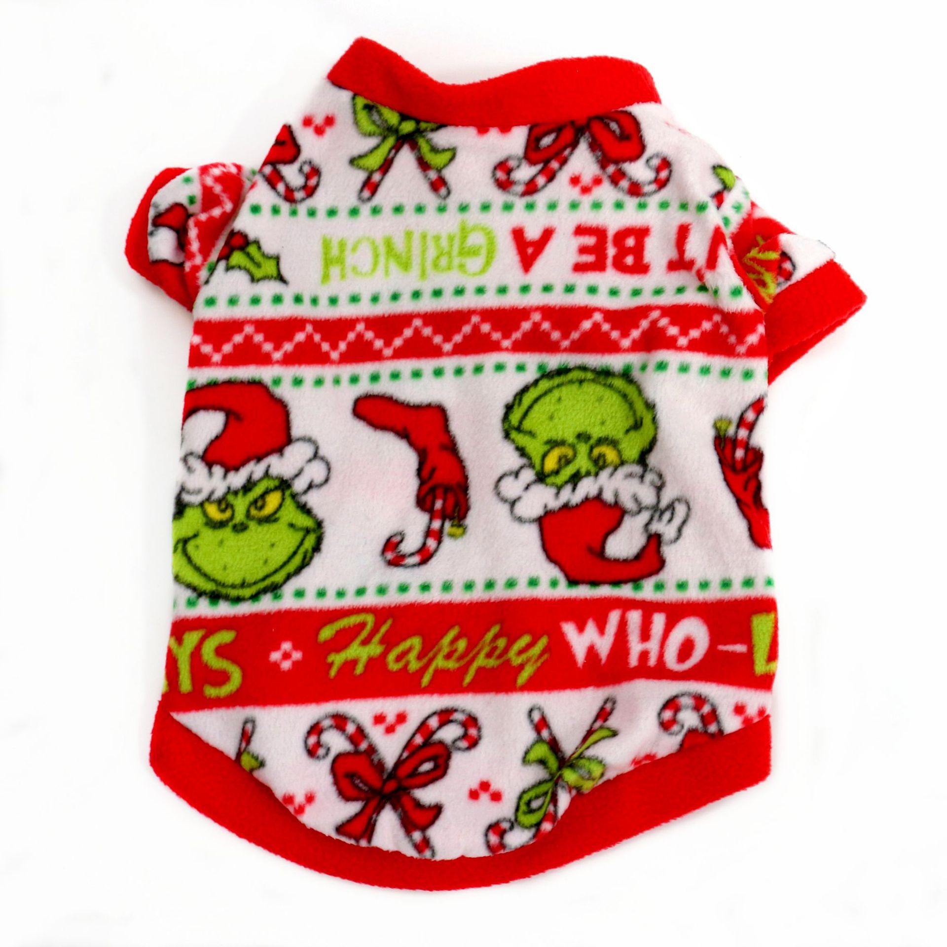 Veste D'hiver Chaude Pour Chiens,Vêtements Doux Pour Animaux De Compagnie,Manteau Pour Chien,Vêtements Pour Animaux De Compagnie,Sourire,Noël,Nouvel An,Chihuahua - Type M-L