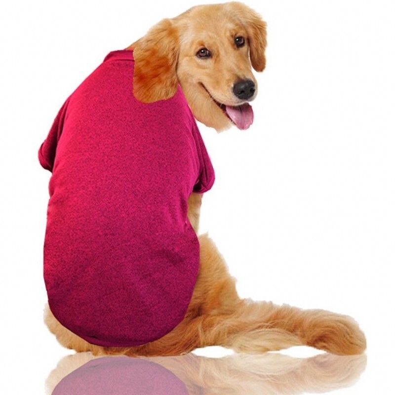 Vêtements D'hiver Pour Grands Chiens,Sweat-Shirt Solide Pour Animaux De Compagnie,Costume Golden Retriever,Grande Taille,3xl-9xl - Type Burgundy-4xl