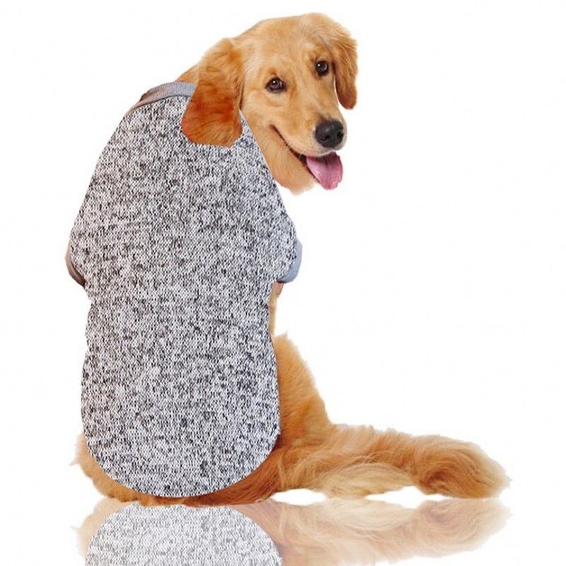 Vêtements D'hiver Pour Grands Chiens,Sweat-Shirt Solide Pour Animaux De Compagnie,Costume Golden Retriever,Grande Taille,3xl-9xl - Type Gray-5xl