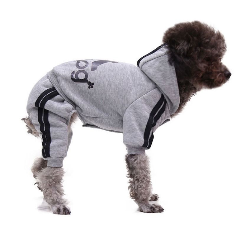 Vêtements Pour Animaux De Compagnie Pour Chiens,Combinaison Printemps Automne,Manteau Pour Chien,Veste Pour Chiot,Vêtements Pour Animaux De Compagnie Pour Chiens,Salopette Chi - Type Gray-Xxl 6-8kg