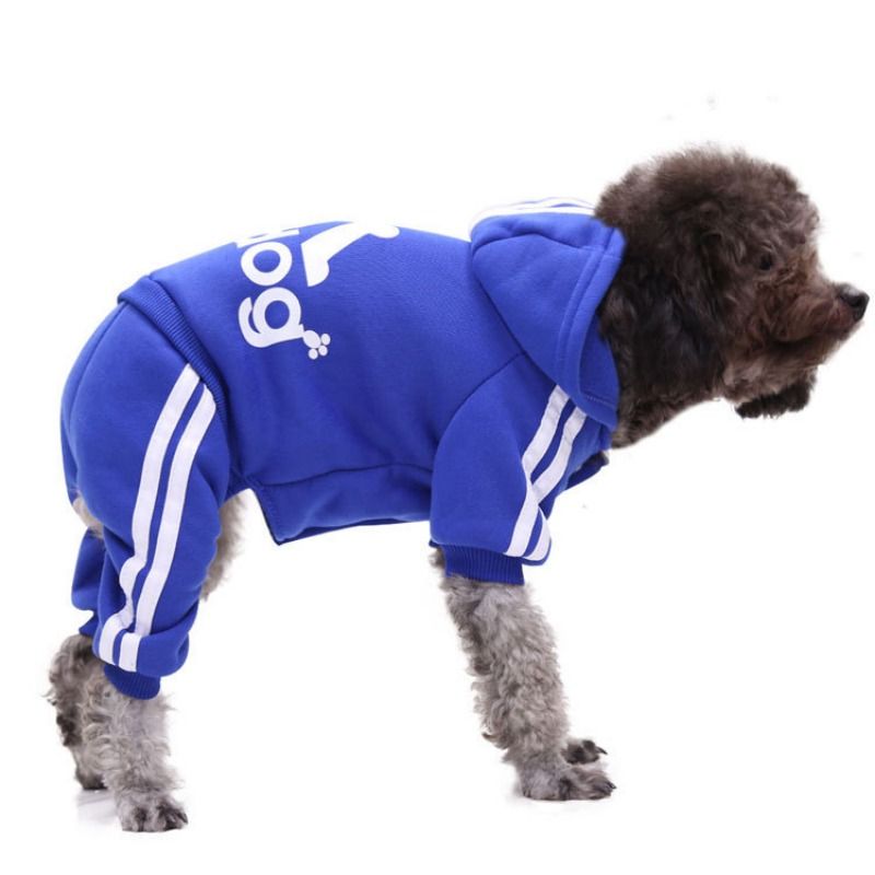 Vêtements Pour Animaux De Compagnie Pour Chiens,Combinaison Printemps Automne,Manteau Pour Chien,Veste Pour Chiot,Vêtements Pour Animaux De Compagnie Pour Chiens,Salopette Ch - Type Blue-Xl 4.2-6kg
