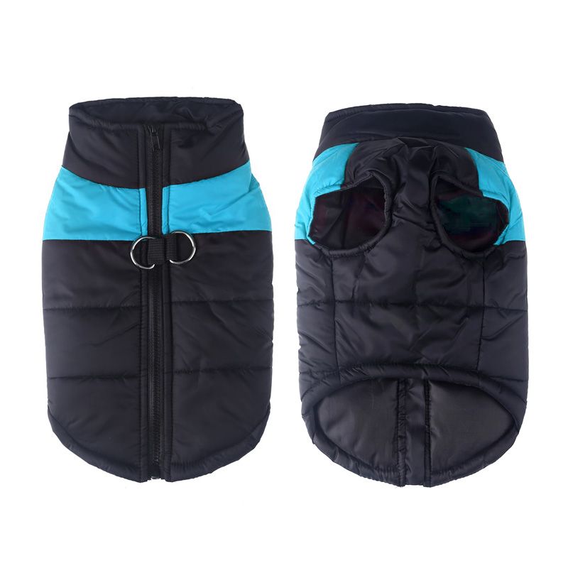 Gros Chien Vêtements Hiver Chaud Pet Gilet Veste Imperméable Chien Manteau Vêtements Pour Grand Chien Bouledogue Golden Retriever Labrador Vêtements - Type Blue-Xxl