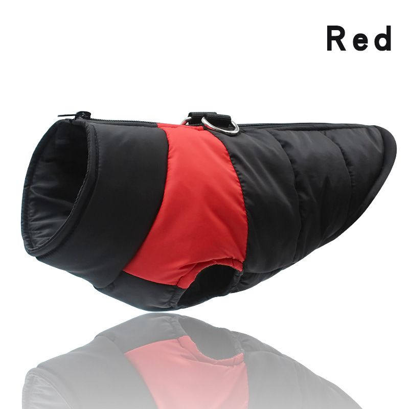 Veste Imperméable Pour Animaux De Compagnie,Vêtements Chauds D'hiver Pour Chiens,Petits,Moyens Et Grands Chiots - Type Rouge-Xl