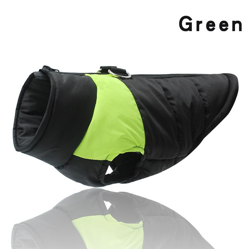 Veste Imperméable Pour Animaux De Compagnie,Vêtements Chauds D'hiver Pour Chiens,Petits,Moyens Et Grands Chiots - Type Green-5xl