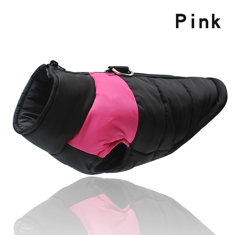 Veste Imperméable Pour Animaux De Compagnie,Vêtements Chauds D'hiver Pour Chiens,Petits,Moyens Et Grands Chiots - Type Rose-Xxxl