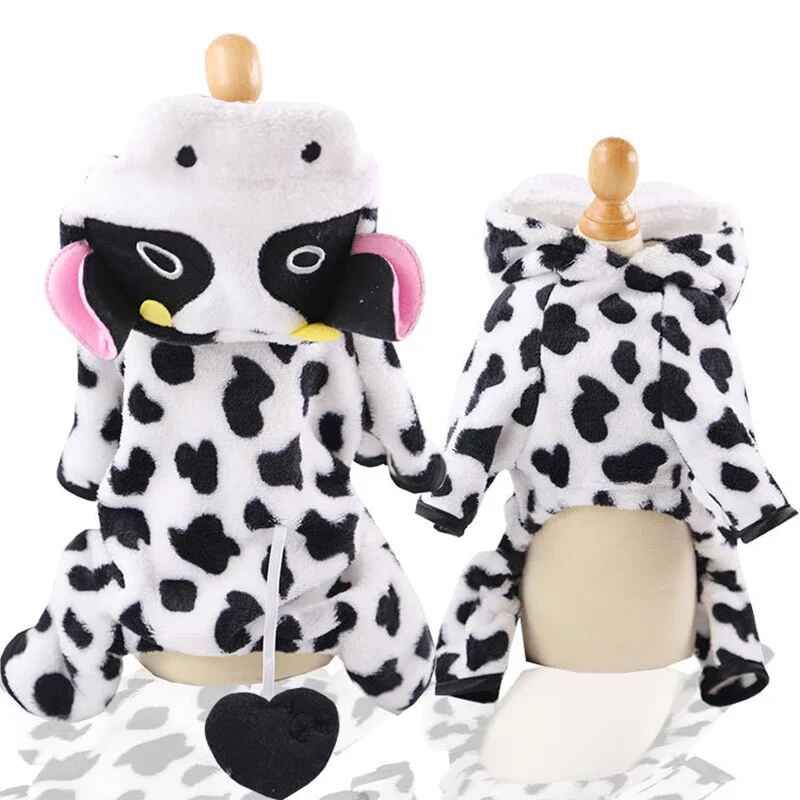 Smile Dog Cosplay Pet Hoodies,Manteau Chaud D'hiver,Veste Pour Petits Chiens,Combinaisons Chihuahua Sarl,Vêtements Perforés,Vêtements Pour Animaux De Compagnie,Dégradation - Type White-L 3-4.2kg