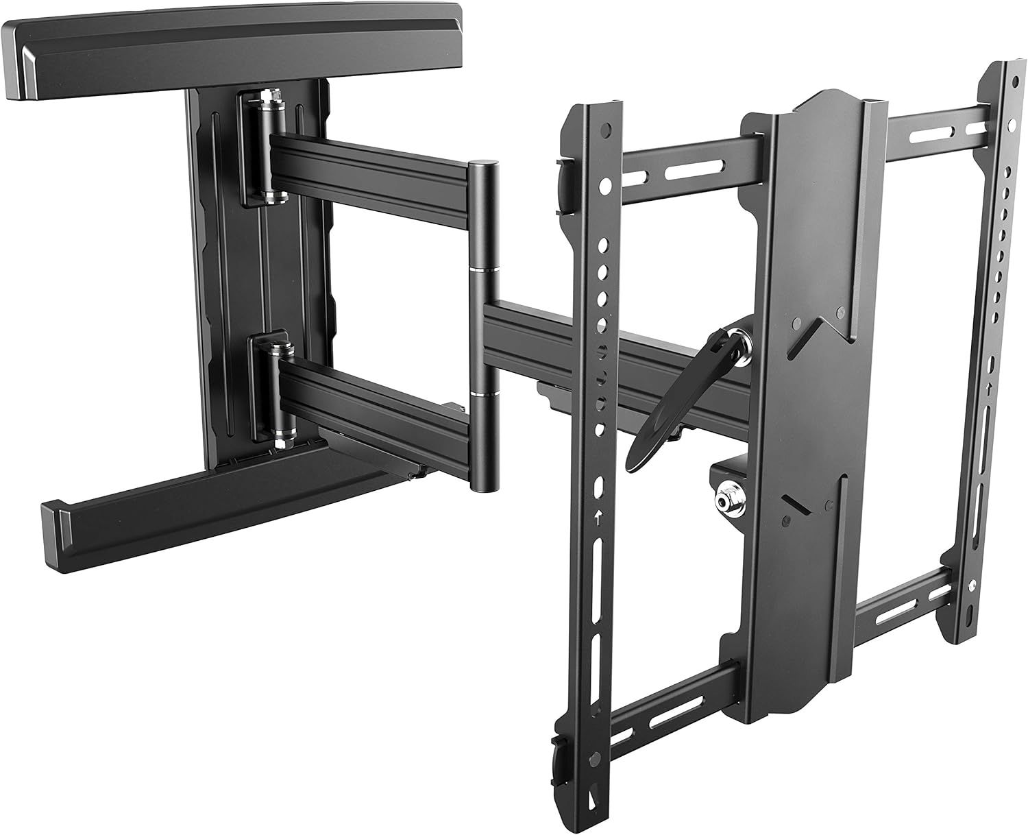 Support Murale TV 45-85"" S5744-B (114-216cm) Suspendu Orientable Inclinable Support Écran Universel Accroche Moniteur VESA 400 x 400 Noir