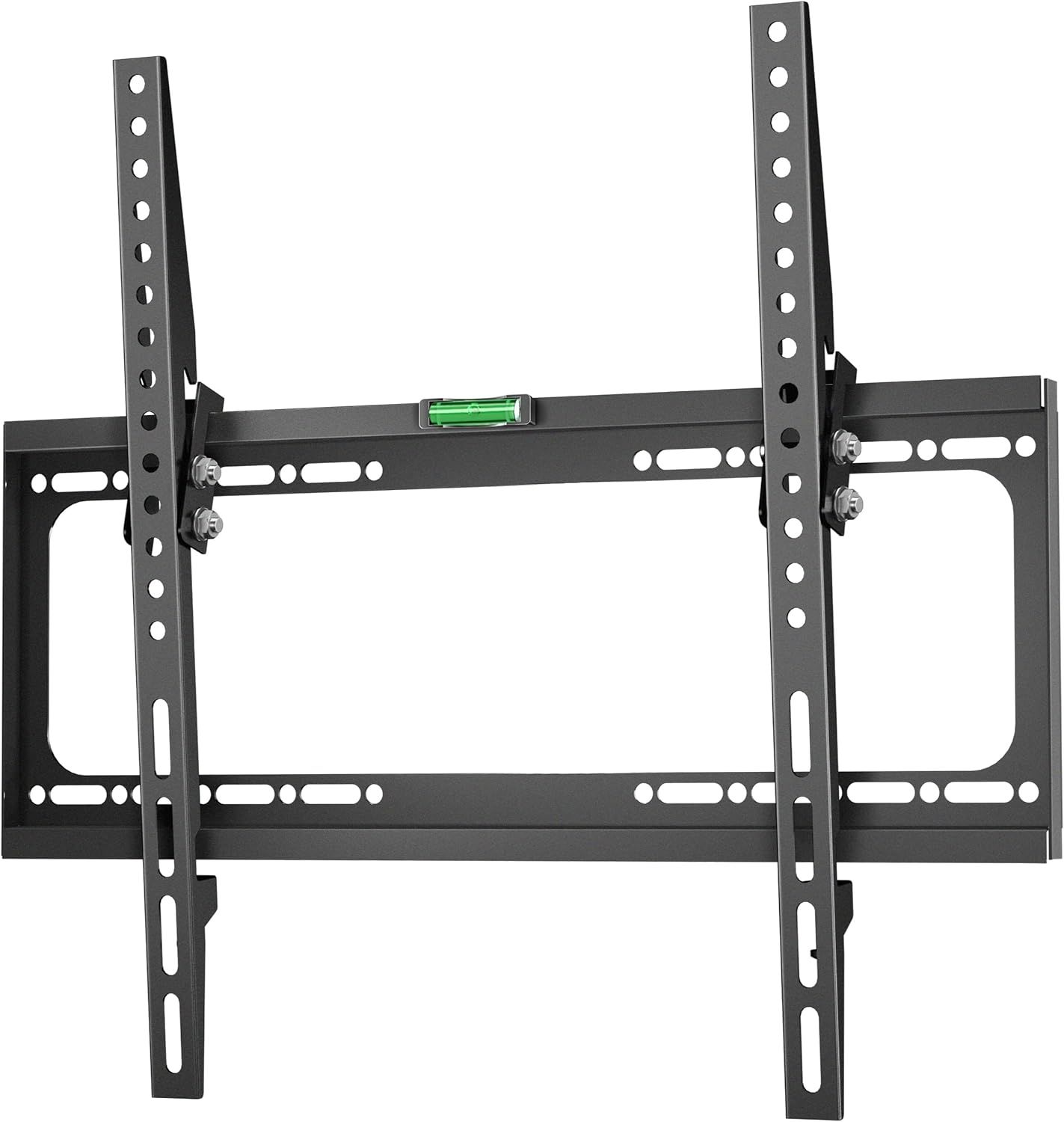 Support Mural TV Inclinable pour 26-55 Pouces TV & Ecran, Accroche Television Mural Poids de 45 kg - Fixation Murale TV Inclinable VESA 75x75 - VESA 400x400/Support Mural TV Universel TME-44B Noir