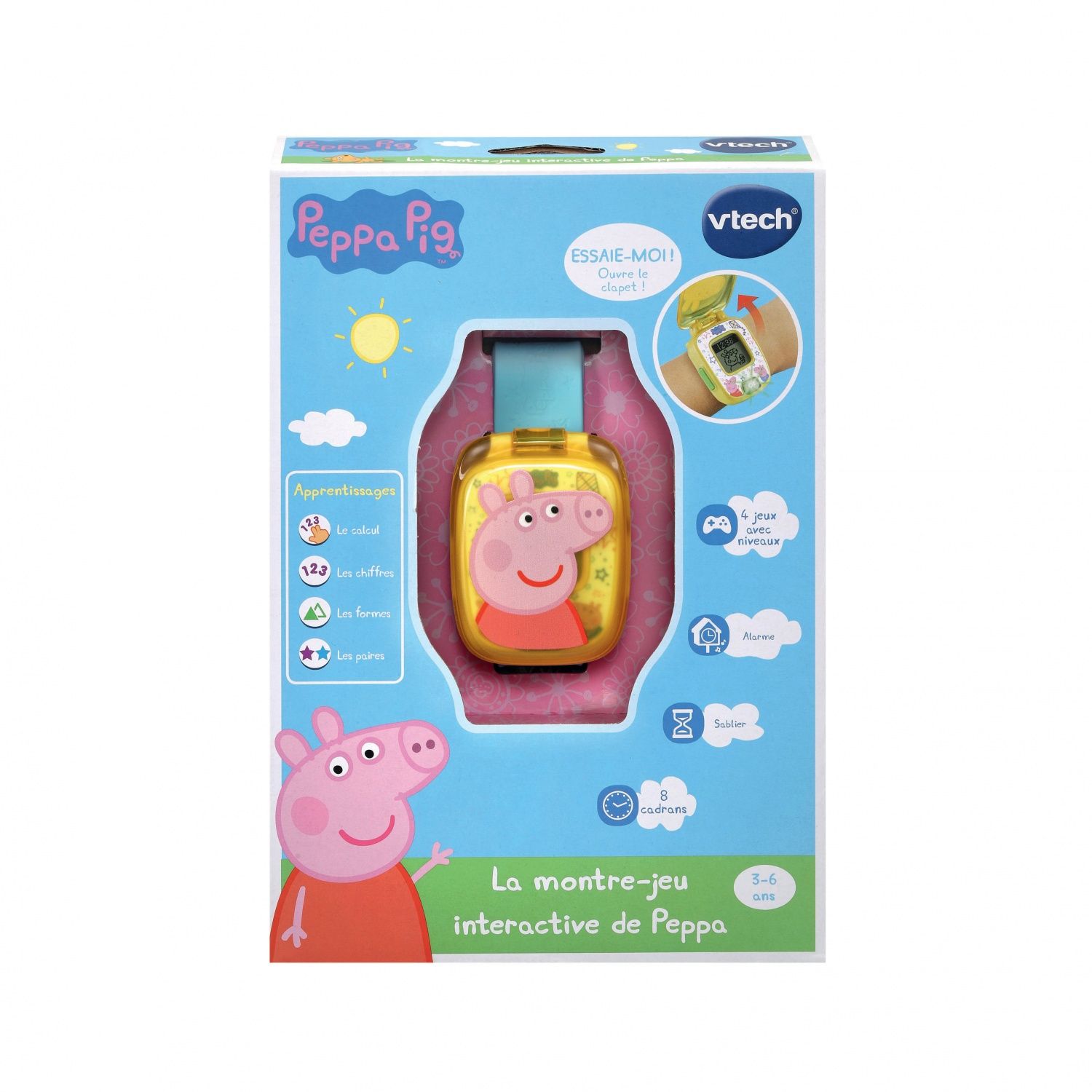 Jouets Electroniques Educatifs Peppa Pig - La Montre Jeu  Interactive De Peppa