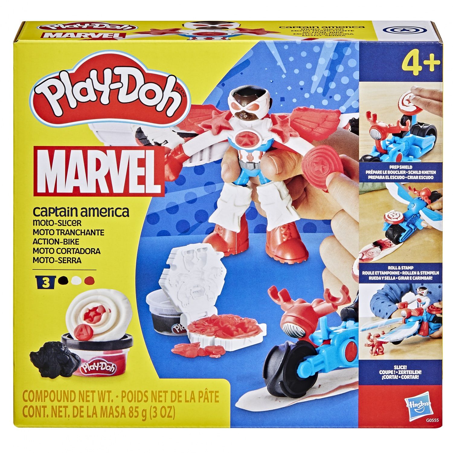 Marvel Heroes Play-Doh Marvel Captain America Moto tranchante