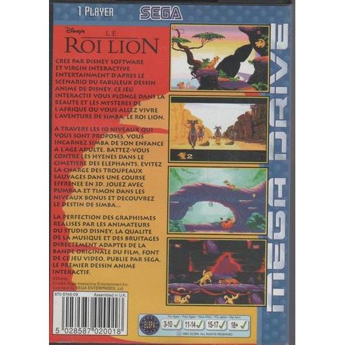 The Lion King - Megadrive - Us