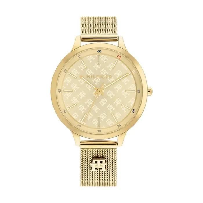 Tommy Hilfiger Iris Montre Femme Acier Doré Milanais 1782588