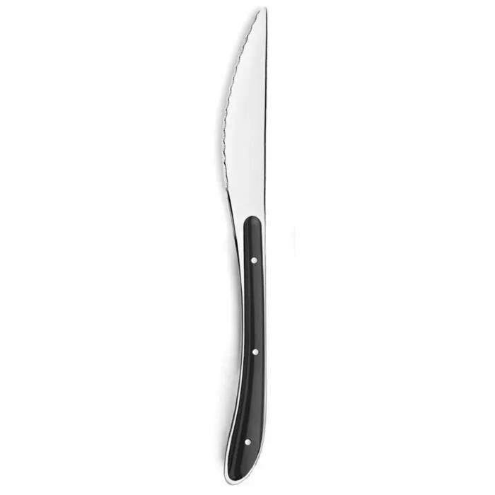 Couteau De Table Amefa Bistro Métal Bicolore 23 Cm Pack 6x - vue 3