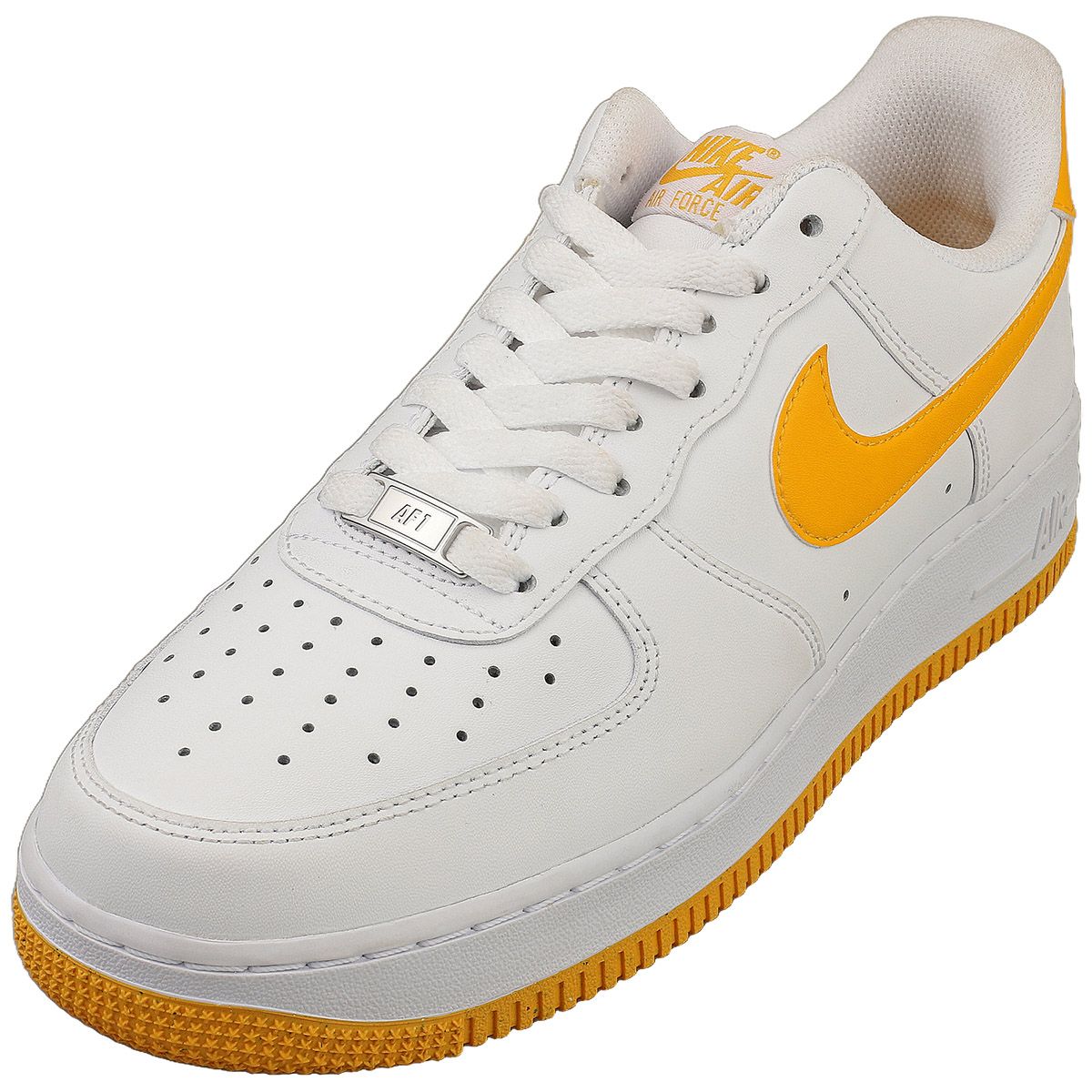 Nike Air Force 1 07 Blanc Jaune Homme - 45 1/2