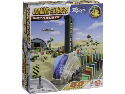 Coffret Domino Express 50 Pieces Super Dealer Pack Parcours Dominos Cascades Circuit Set Jeu Construction + Carte