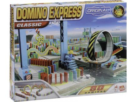 Coffret Pour Domino Express 70 Pieces Classic Pack Parcours Dominos Cascades Circuit Set Jeu Construction + Carte