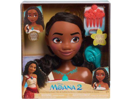 Tête A Coiffer Vaiana 2 Cheveux 7 Pieces Set Jouets Fille + 1 Carte Offerte Jouet Coiffure Accessoires