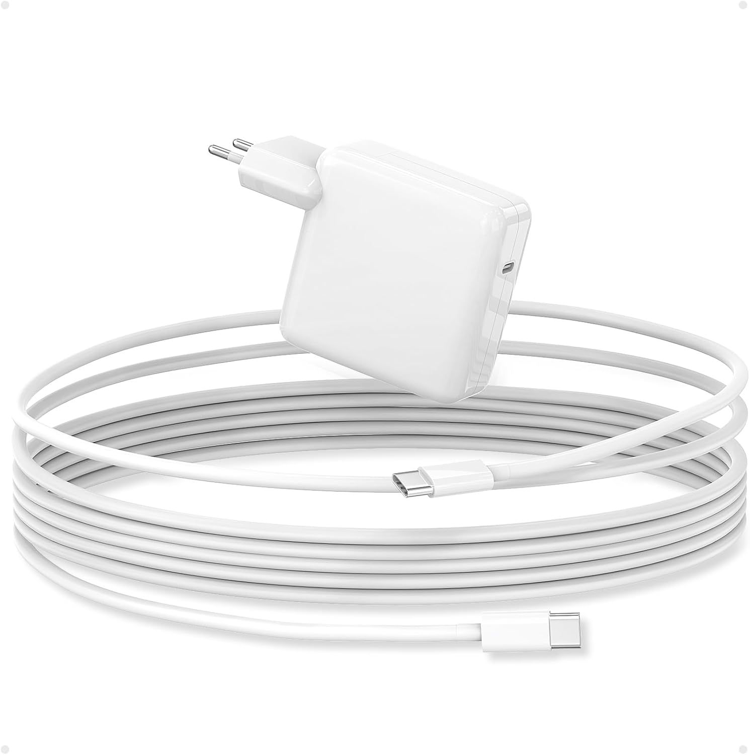 70W USB C Chargeur GaN PD 3,0 Ordinateur Portable pour MacBook Air MacBook Pro 13 14 15 16 inch 2024 2023 2022 2021 2020,M1 M2 M3,iPhone 15,2M câble USB-C câble(Q1153)