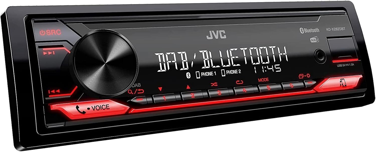 Autoradio Usb,Bluetooth,Dab+,Kd-282 Dbt Kd-X282Dbt,Noir