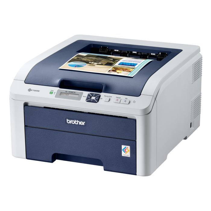 Brother HL 3040CN Imprimante couleur LED A4Legal 600 x 2400 ppp jusqu'à 17 ppm mono / jusqu'à 17 ppm couleur capacité : 250 feuilles USB LAN