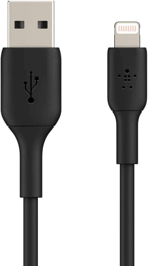 Câble Lightning (Boost De Charge Lightning Vers Usb Pour Iphone, Ipad, Airpods) Câble De Chargement Pour Iphone Certifié Mfi Noir/Blanc 3 M[VID064788]