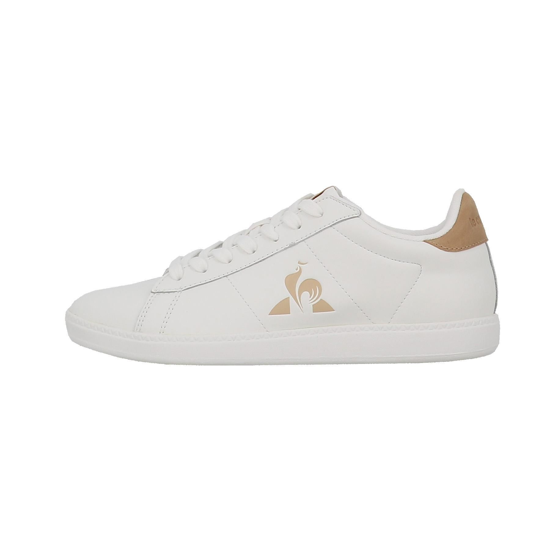 Chaussures Basses Cuir Ou Simili Le Coq Sportif Courtset_2 Blanc - 44 Chaussures Basses Cuir Ou Simili Le Coq Sportif Courtset_2 Blanc - 44