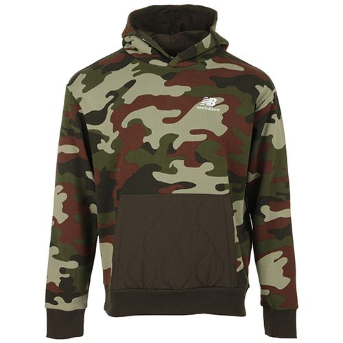 new balance athletics camo fleece hoodie - M