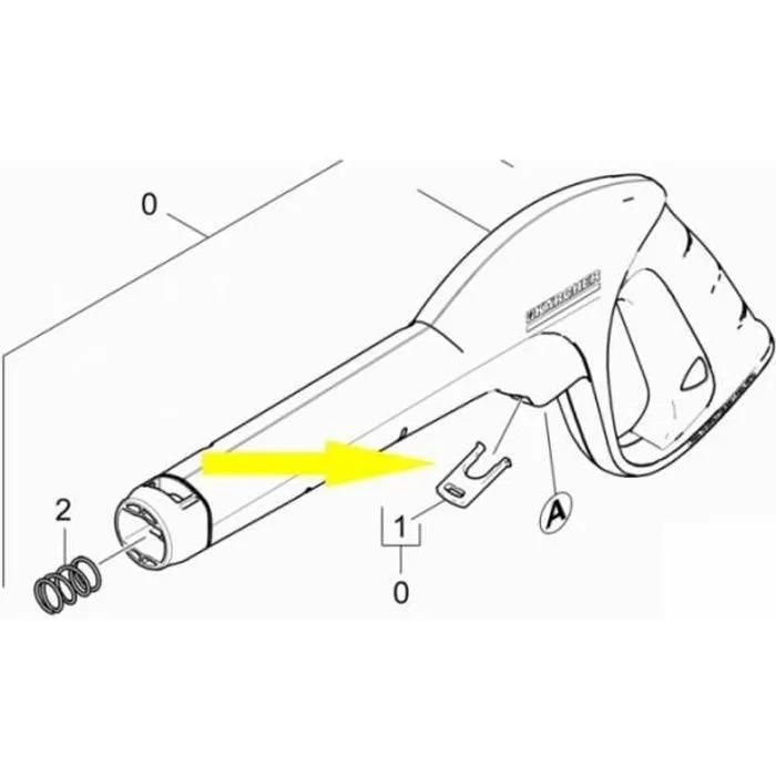 Bride de fixation pour poignee Karcher accessoire haute pression - vue 2