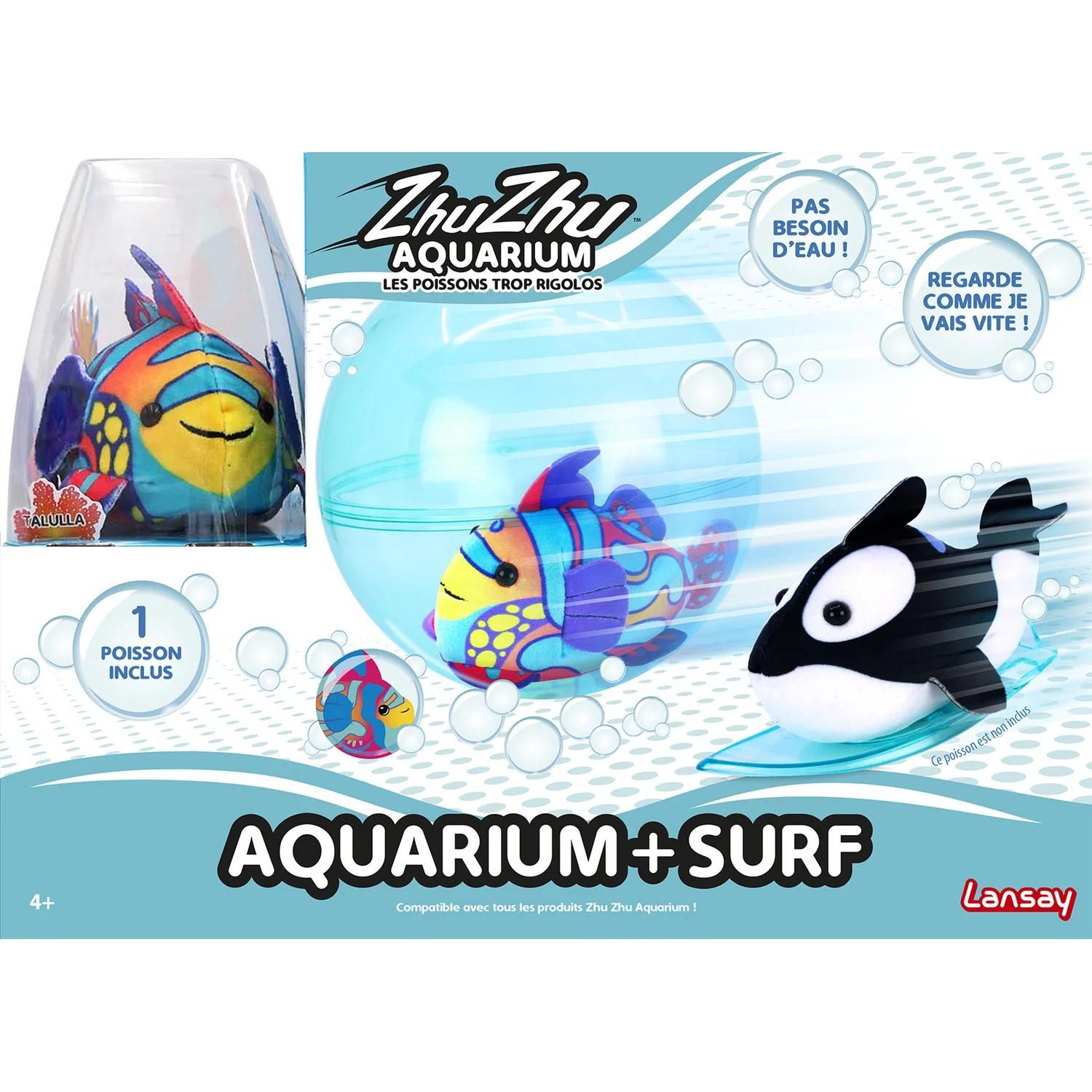 Robot Jouet Aquarium Surf Et Poisson Lansay La Boite - vue 2