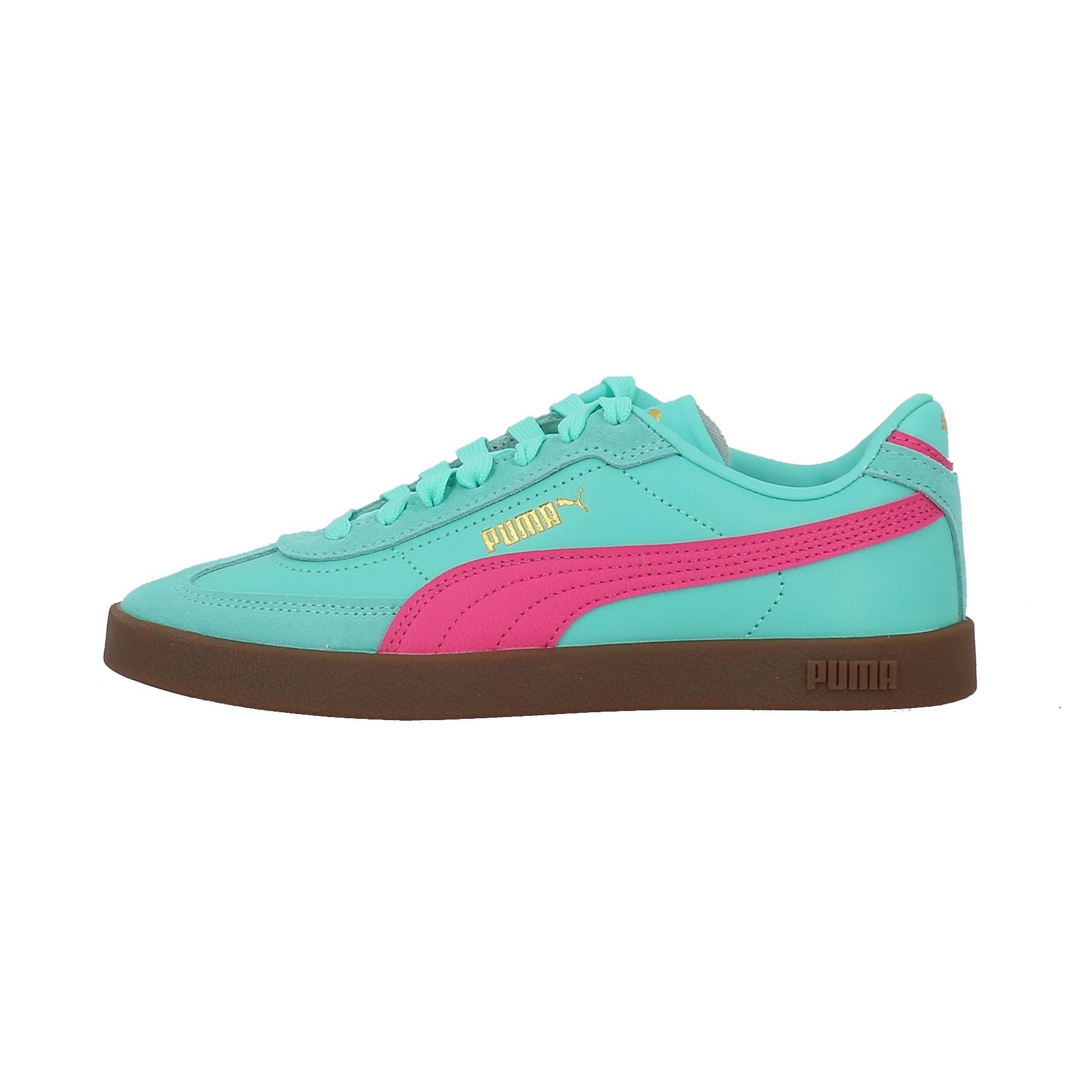 Chaussures Basses Cuir Ou Simili Puma Puma Club Ii Era Jr Turquoise - 36