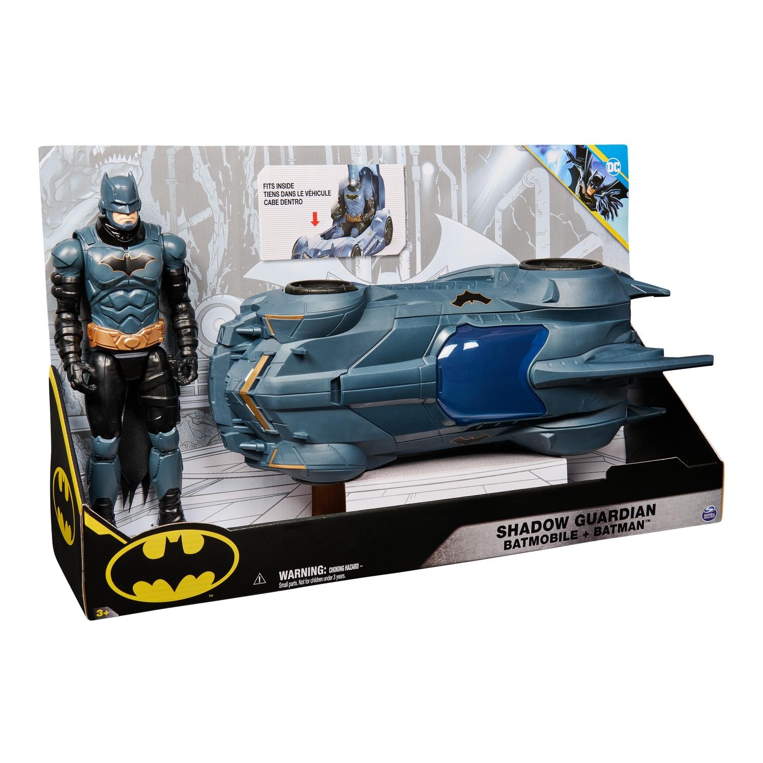 Spin Master Pack Batmobile + Figurine Batman 30 Cm Batman