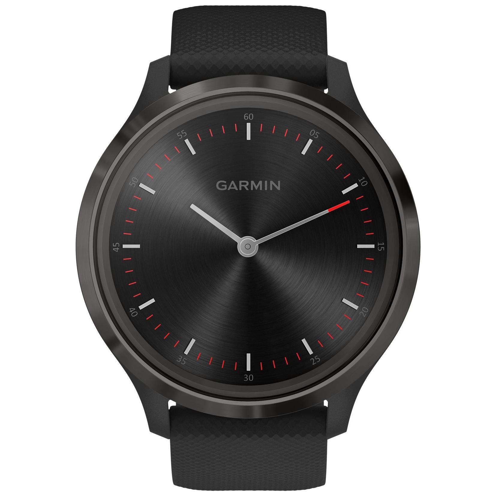 Garmin Vívomove 3 Lunette Gray En Acier Inoxydable Avec Bracelet En Silicone Et Boîtier 44mm