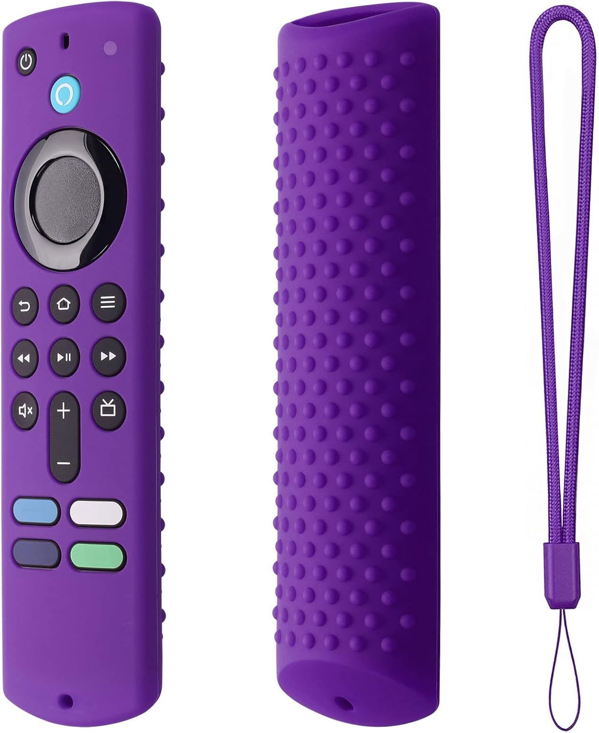 Coque de Protection en Silicone antidérapant pour télécommande Fire TV Stick (Violet)(Q1347)