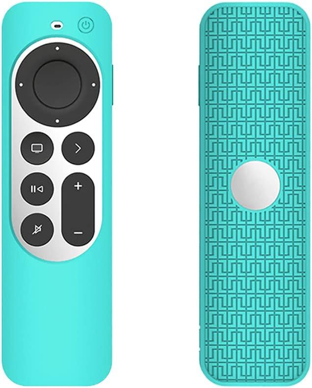 Étui Coque en Silicone Compatible avec Apple TV 4K 2021 Télécommande,Ultra-Mince et Léger,Anti-Chute,Anti-Collision,Convient pour Le boîtier de télécommande Apple TV 4K 2021.Menthe Verte(Q424)