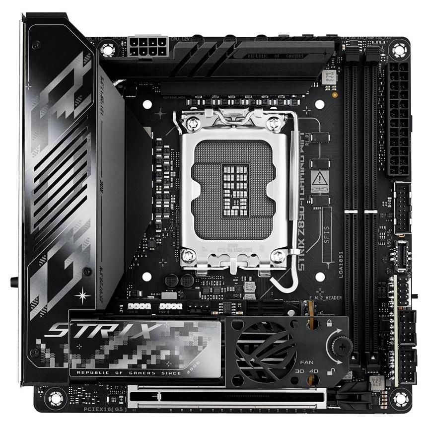 ASUS ROG STRIX Z890-I GAMING WIFI - Carte-mère - mini ITX - Socket LGA1851 - Z890 Chipset - USB4, USB-C 3.2 Gen 2x2, USB 3.2 Gen 1, USB 3.2 Gen 2 - Wi-Fi 7, Bluetooth, 2.5 Gigabit LAN - carte...