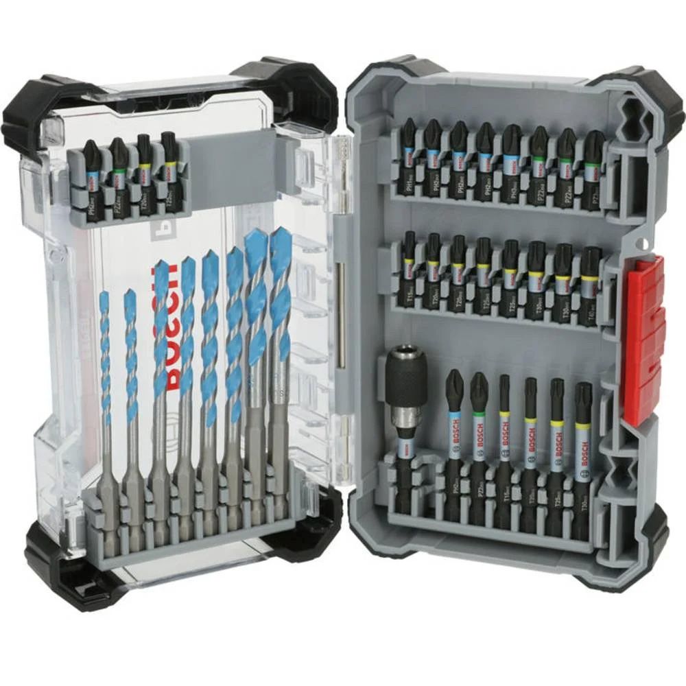 Embouts de vissage PRO impact et SET de forets construction 35 pcs. BOSCH 2608522518