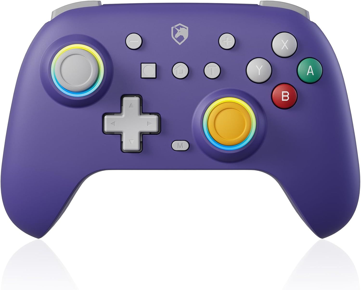 Manette Switch Violette,2024 Couleur Rétro Manette Switch Sans Fil Avec Hall Joysticks/Rgb/Macro/Turbo/Vibration,Manette Switch Pro Compatible Avec Switch/Oled/Pc/Adroid/Ios