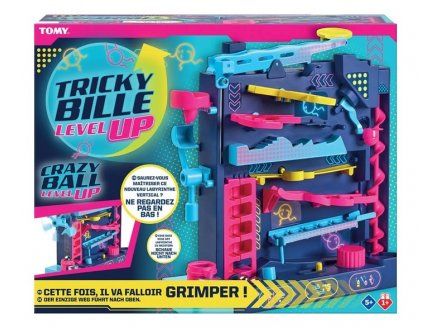 cavernedesjouets Jeu Tricky Bille Level up Niveau 3 Parcours de Billes Vertical Circuit Labyrinthe Obstacles defis gravite Set Action Enfant et Carte - vue 3