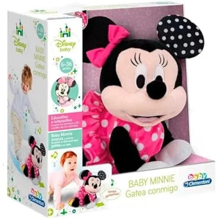 Clementoni Baby Minnie Gateos 55574 Peluche Interactive pour bébés avec laquelle Elle fera Ses Premiers Pas Enseigne Les Chiffres et Les Sons d'animaux à partir de fabriquée en Italie - vue 2