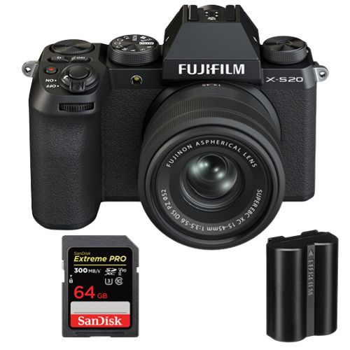 Fujifilm X S20 Kit 15 45mm +Batterie Fujifilm NP W235+SanDisk Extreme Pro SDXC UHS II U3 V90 300Mo/ - vue 2