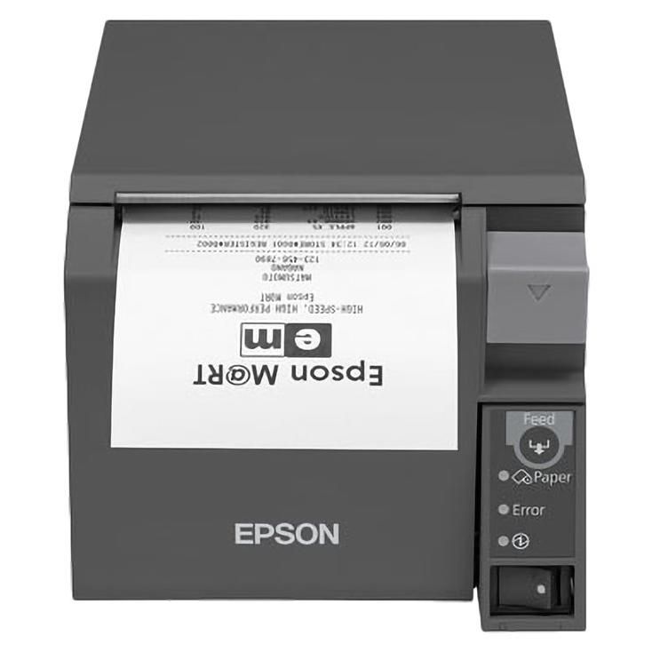 Epson TM T70II Imprimante de reçus thermique en ligne Rouleau 8 cm 180 x 180 ppp jusqu'à 250 mmsec USB 2.0 série Bluetooth