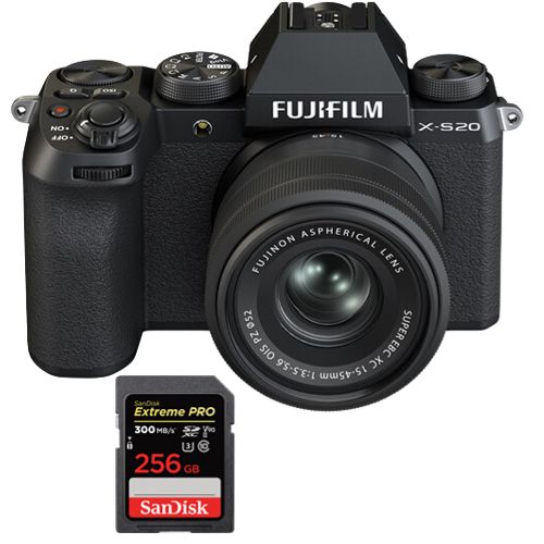 Fujifilm X S20 Kit 15 45mm +SanDisk Extreme Pro SDXC UHS II U3 V90 300Mo/
