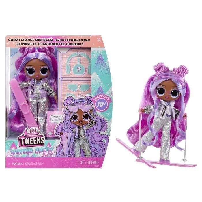 .O. . Surprise! Tweens Winter Snow Poupée Mannequin Snow avec Skis Qui Changent de Couleur et + de 10 Tenues et Accessoires Givrés Enfants à Partir de - vue 10